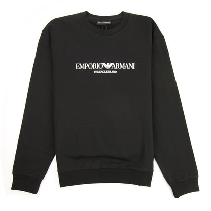 Emporio Armani Logo Print Sweatshirt Black 999