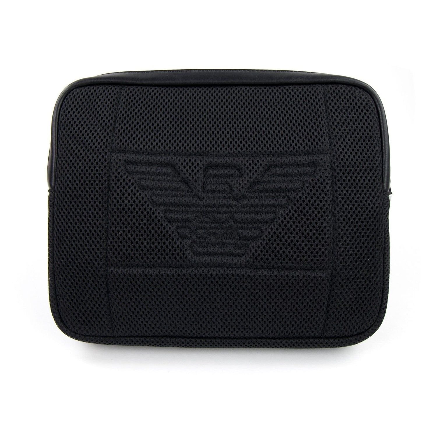 Emporio Armani Small Mesh Eagle Briefcase Bag Black/black