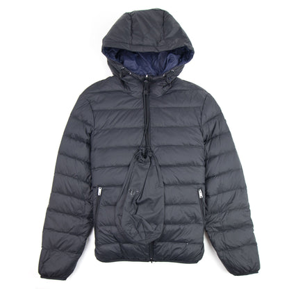 Emporio Armani Reversible Full Zip Up Hooded Down Jacket Black 999