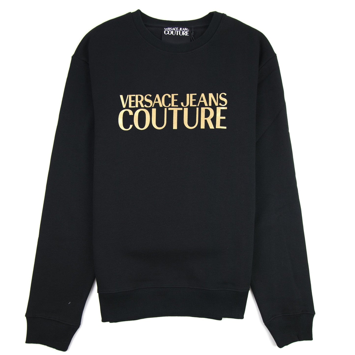 Versace Jeans Couture Logo Crew Neck Sweatshirt Black