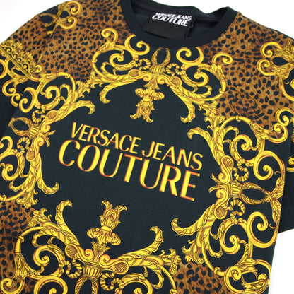 Versace Jeans Couture Baroque Print Jersey T-shirt Black 899