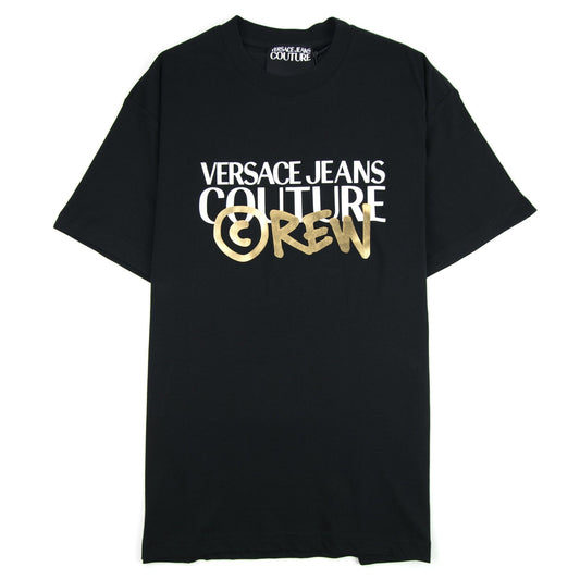 Versace Jeans Couture Crew Logo T Shirt Black