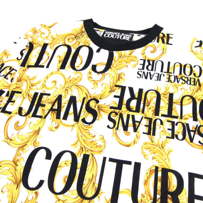 Versace Jeans Couture Logo Baroque Print T-shirt White 003