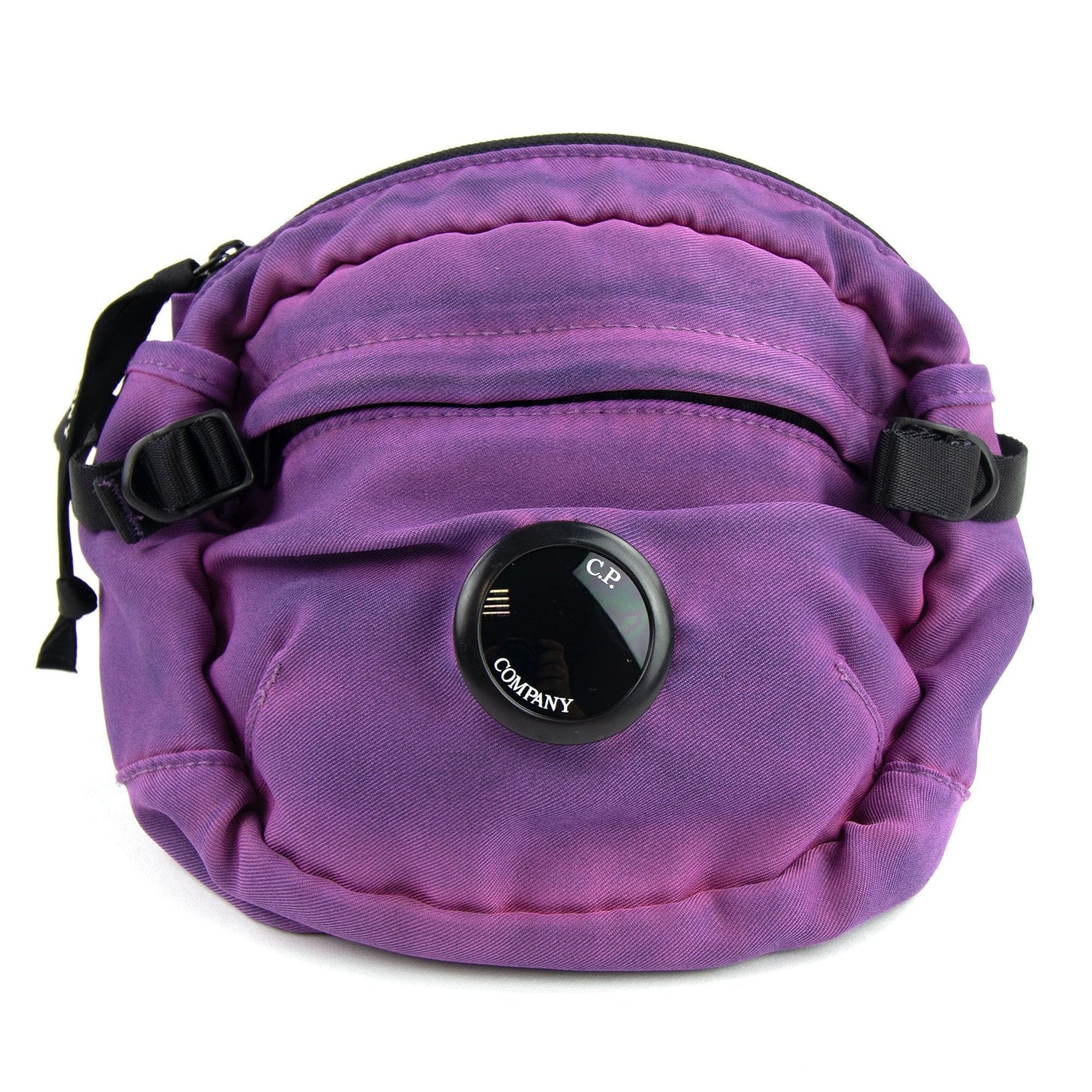 CP Company Garment Dyed Nylon Sateen Lens Waist Bag Bluejay 834