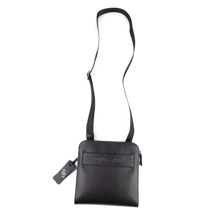 Emporio Armani Box Logo Messenger Bag Black