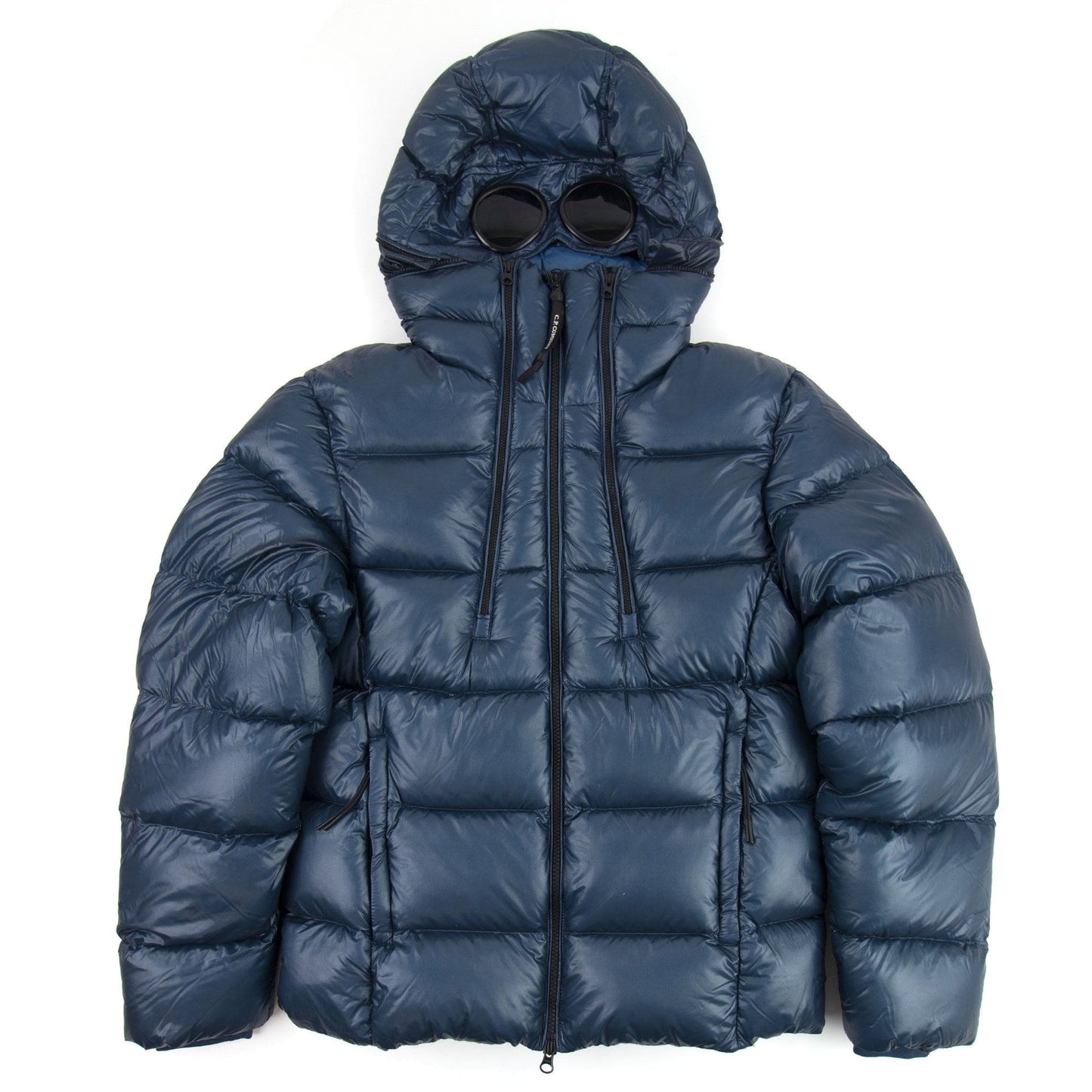 CP Company DD Shell Medium Puffa Jacket Dark Denim 879