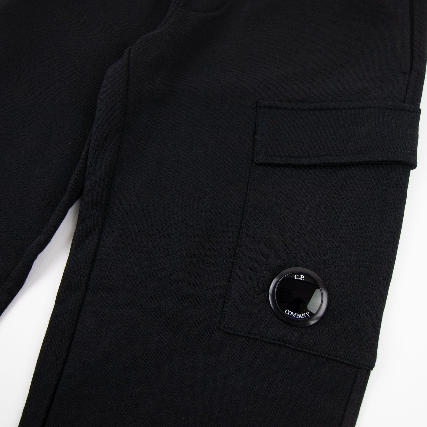 CP Company Diagonal Raised Fleece Hoodie Tracksuit 2PCS Black 999