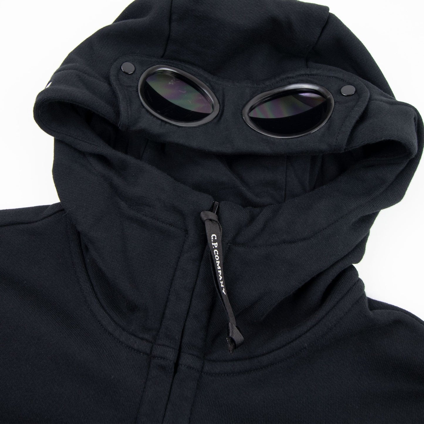 CP Company Diagonal Raised Fleece Hoodie Tracksuit 2PCS Black 999