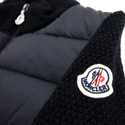 Moncler Junior Maglia Tricot Cardigan Black 999