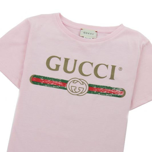 Gucci Junior Logo T-shirt 5861 Pink