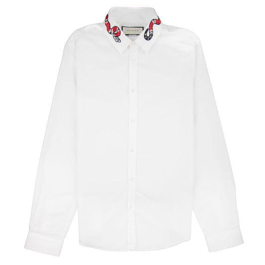 Gucci Oxford Duke Kingsnake Shirt White