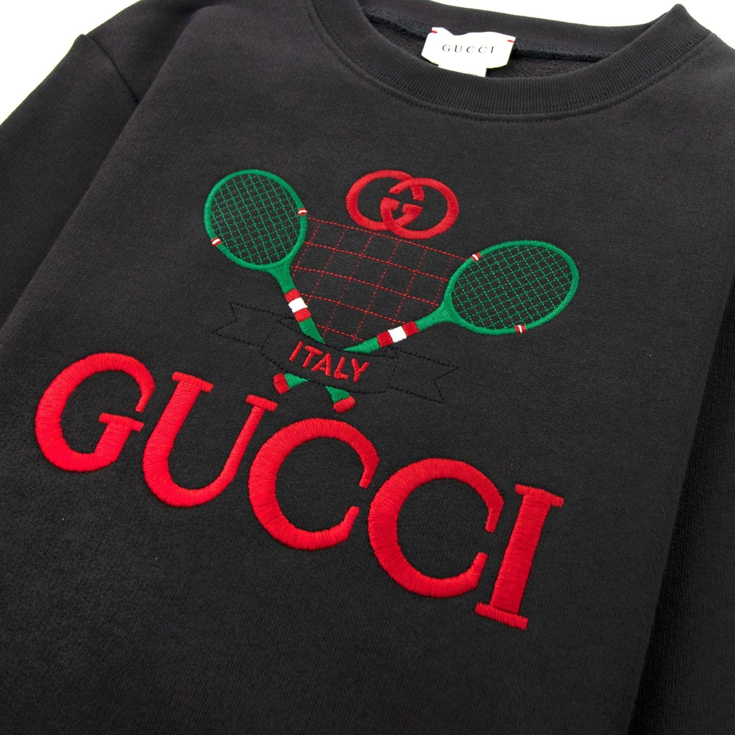 Gucci Junior Sweatshirt With Gucci Tennis 1073 Dark Grey