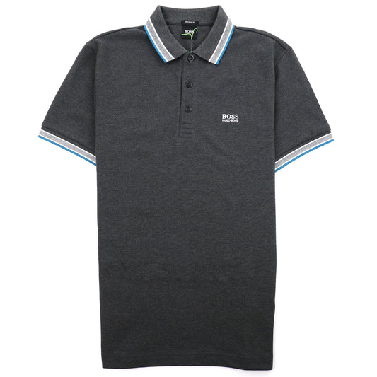 Hugo Boss Paddy Short Sleeve Polo Shirt Anthracite Grey