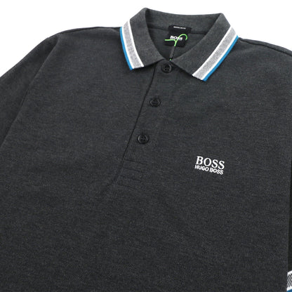 Hugo Boss Paddy Short Sleeve Polo Shirt Anthracite Grey
