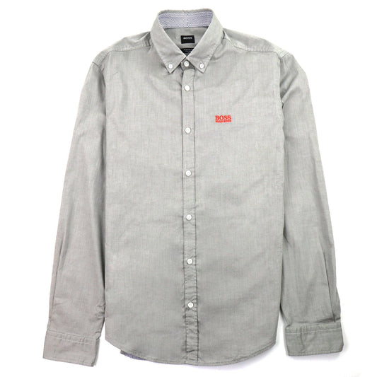Hugo Boss Biado Regular Fit Long Sleeve Shirt Grey