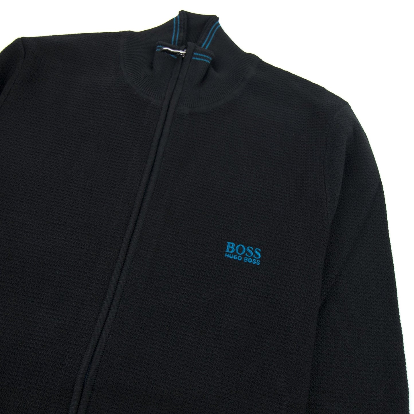 Hugo Boss Full Zip Zodney Funnel Neck Jacket 001 Black