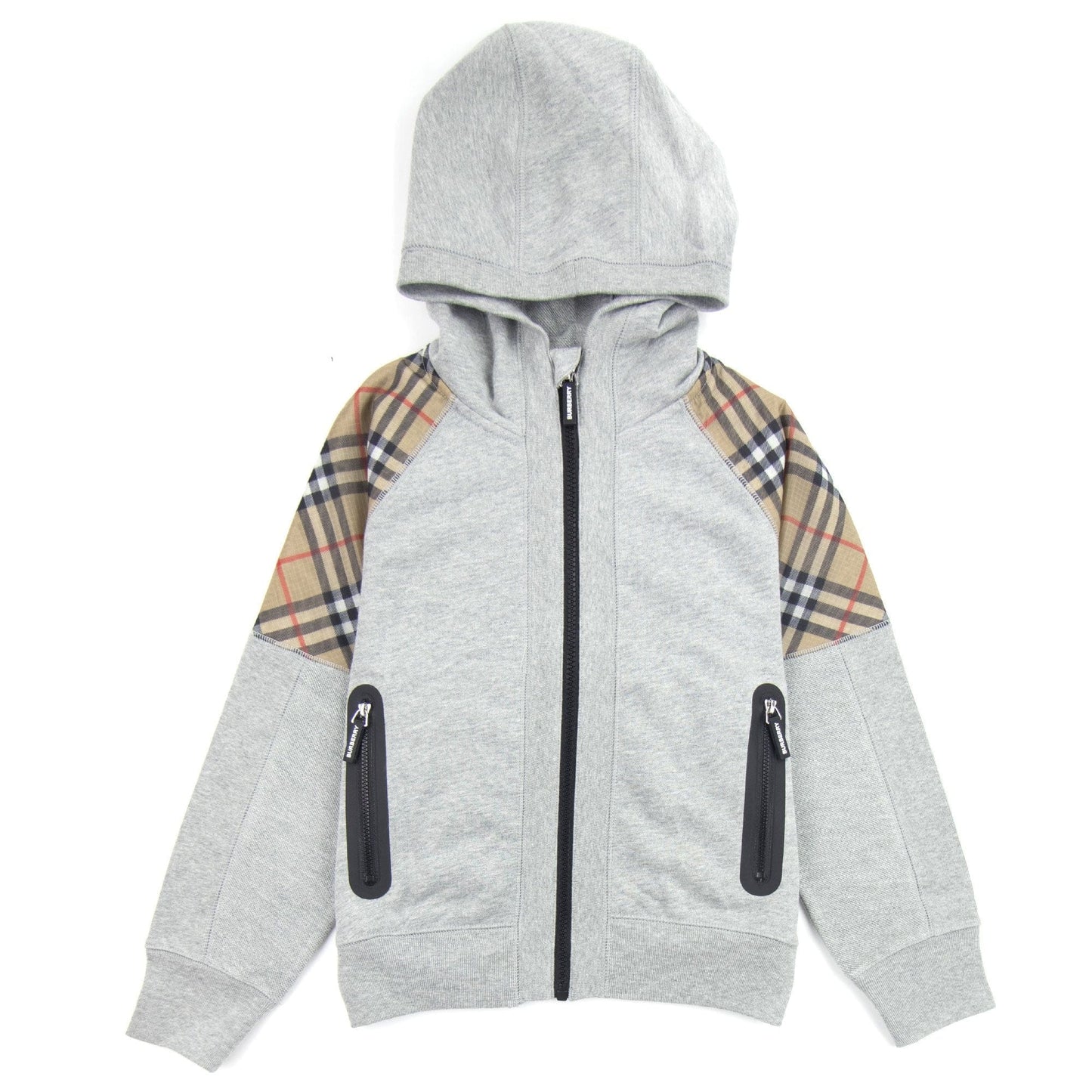 Burberry Children Hamilton Vintage Check Hoody Grey Melange