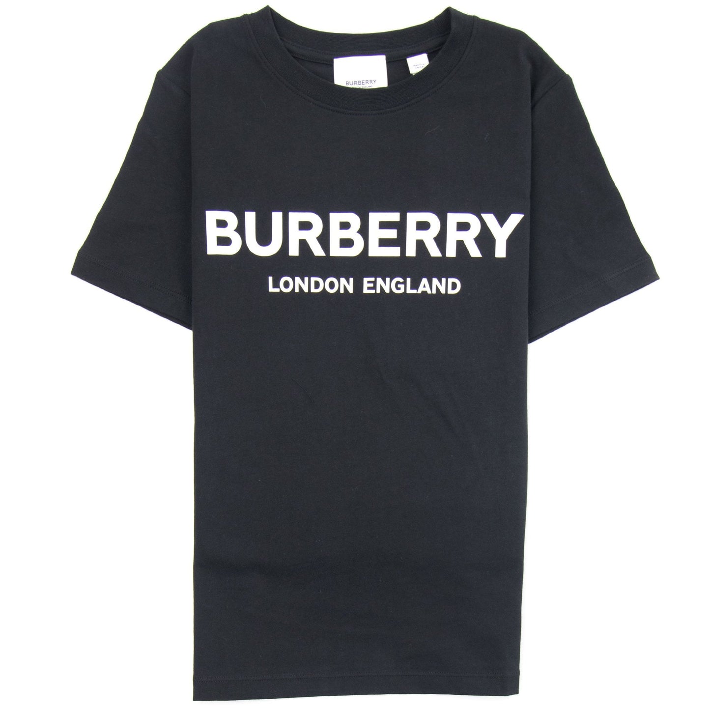 Burberry Children Branded Cotton T-shirt Black