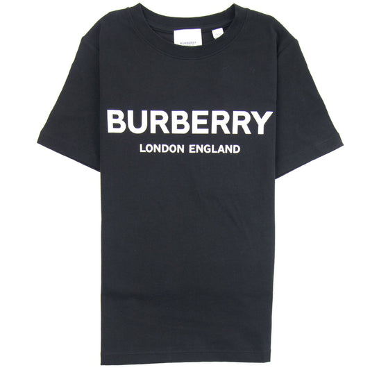 Burberry Children Branded Cotton T-shirt Black