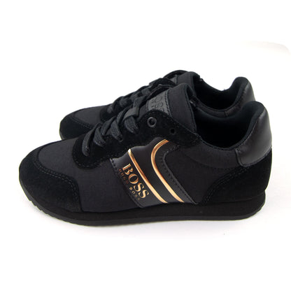 Hugo Boss Kids Low-top Hybrid Trainers With Reflective Logo Black