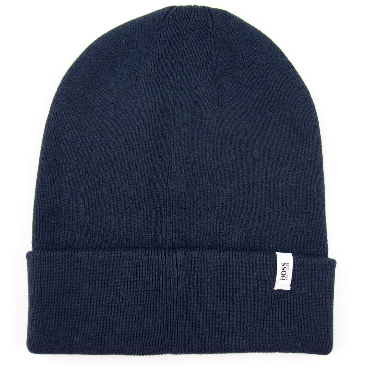 Hugo Boss Kids Square Logo Beanie Hat Navy