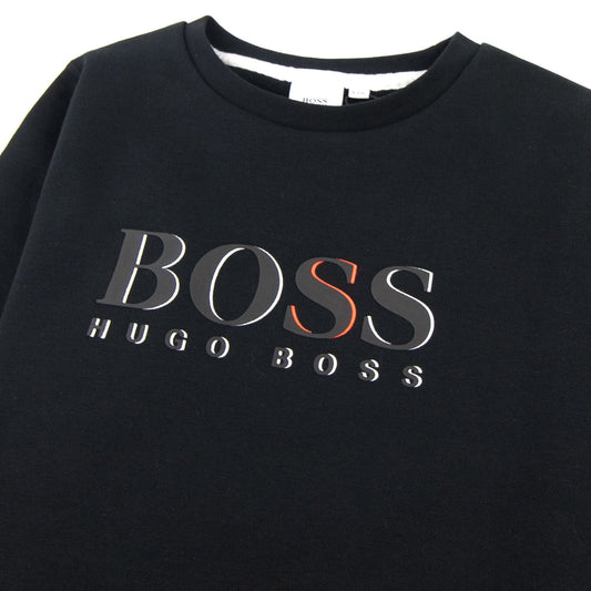 Hugo Boss Kids Logo Sweatshirt Black