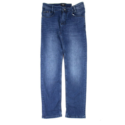 Hugo Boss Kids Straight Leg Jeans Stonewash Denim