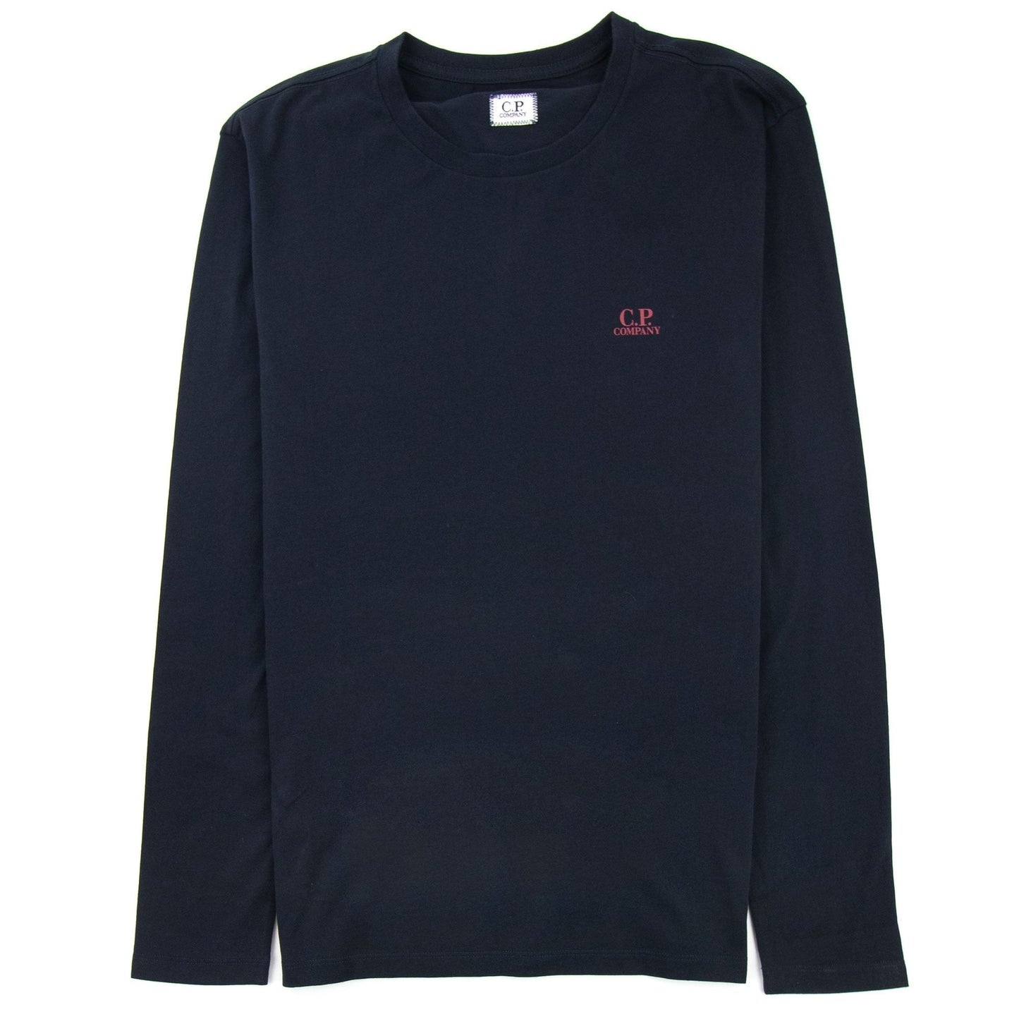 CP Company J Diamond Logo Long Sleeve T-shirt Navy 888