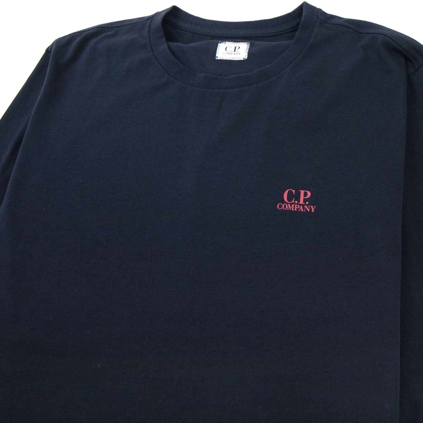 CP Company J Diamond Logo Long Sleeve T-shirt Navy 888