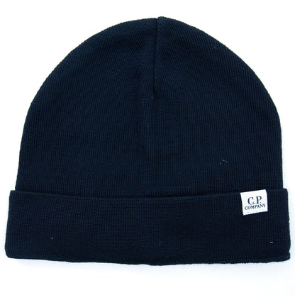 CP Company Extra Fine Merino Hat Navy 888