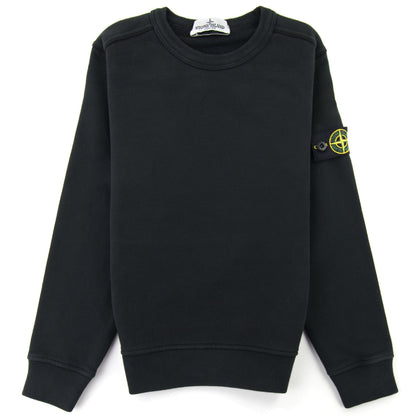 Stone Island Junior 60940 Crewneck Core Sweatshirt Black V0029