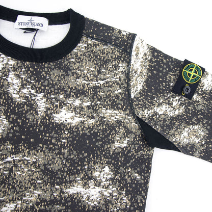 Stone Island Junior 60945 Digital Print Sweatshirt Digi Print Grey V0060
