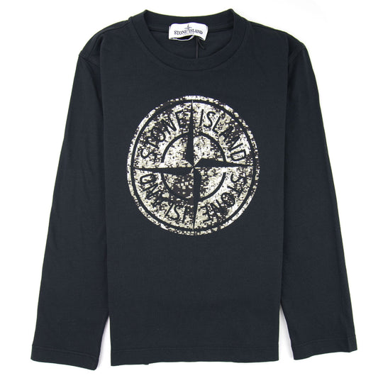 Stone Island Junior 21057 Digi Compass T-shirt Black V0029
