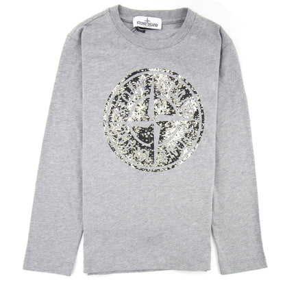 Stone Island Junior 21057 Digi Compass T-shirt Grey V1064