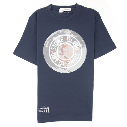 Stone Island Junior 21052 Globe World T-shirt Navy V0020