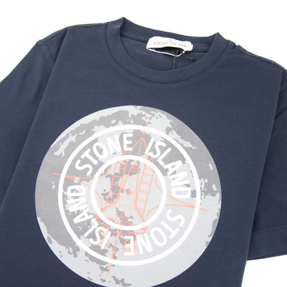 Stone Island Junior 21052 Globe World T-shirt Navy V0020