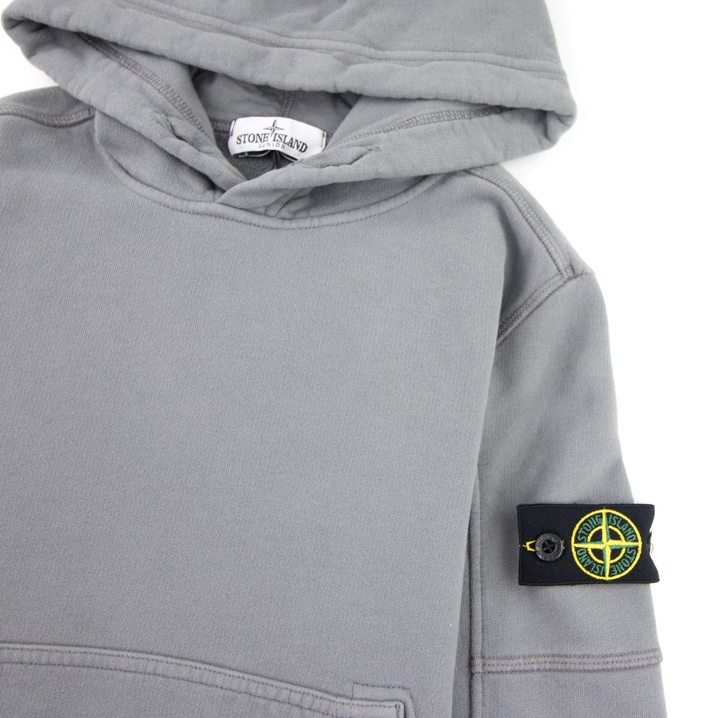 Stone Island Junior 60240 Hooded Sweatshirt Grey V0062