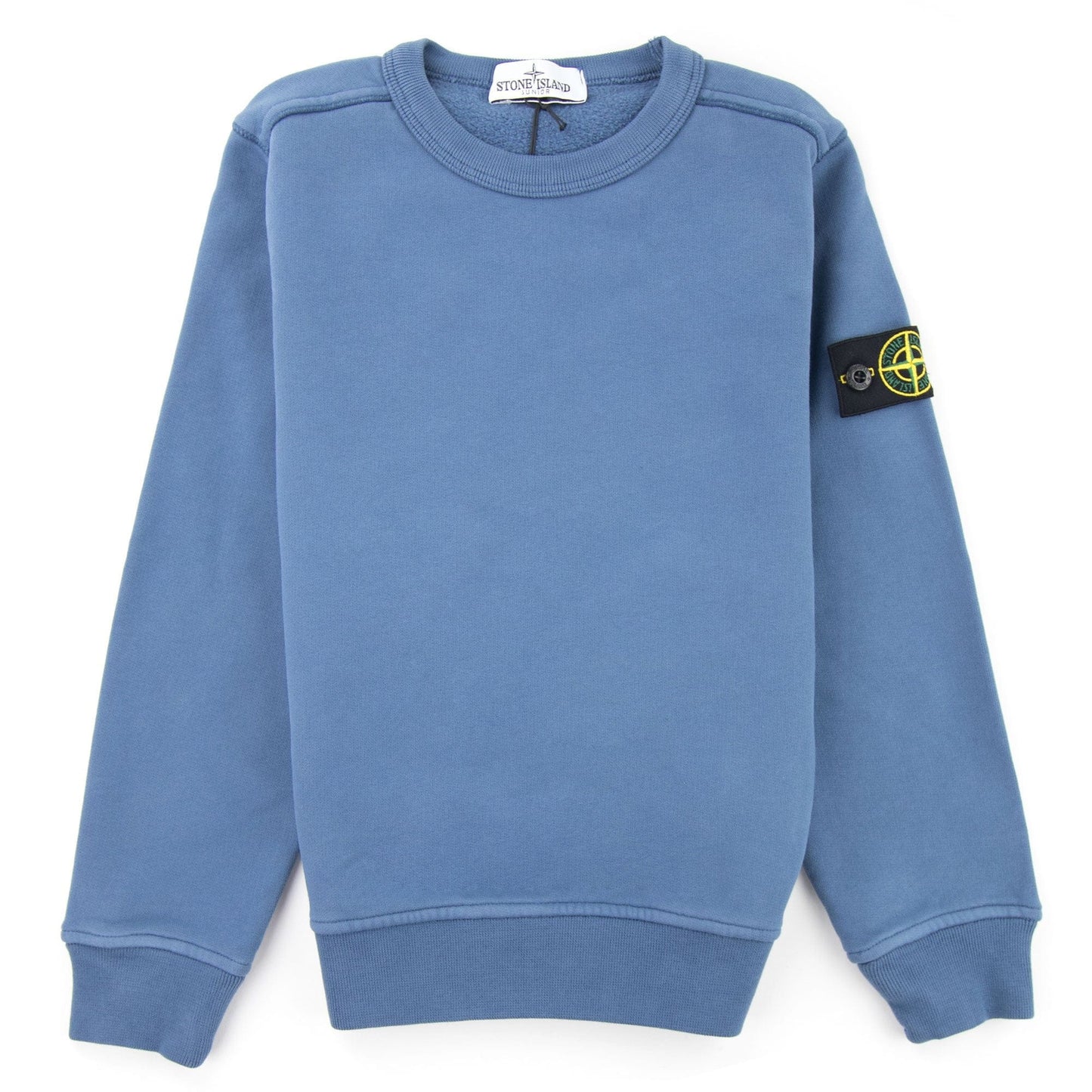 Stone Island Junior 60940 Crewneck Core Sweatshirt Avio Blue V0024