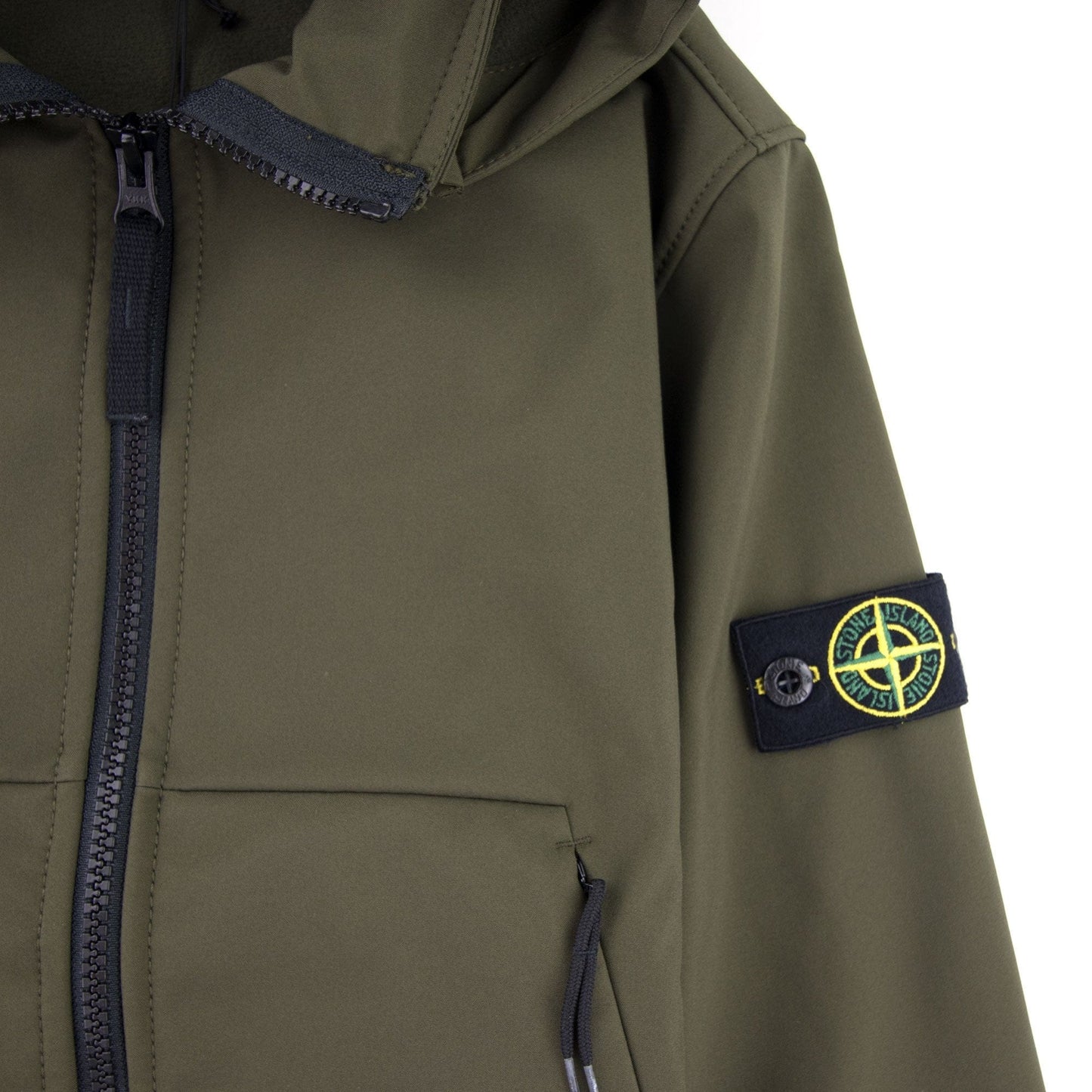 Stone Island Junior Q0230 Soft Shell-R Jacket Khaki V0054