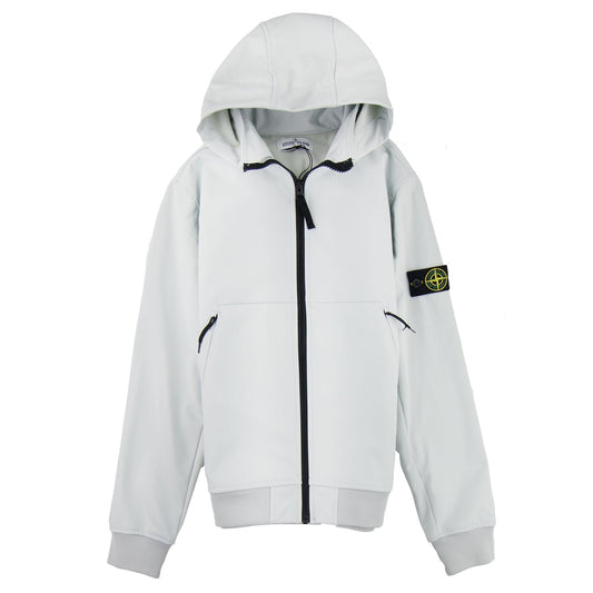 Stone Island Junior Q0230 Soft Shell-R Jacket Pearl Grey V0061