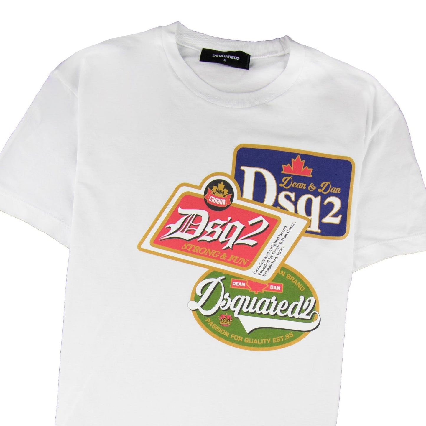 Dsquared2 Strong & Fun Vintage T-shirt White 100