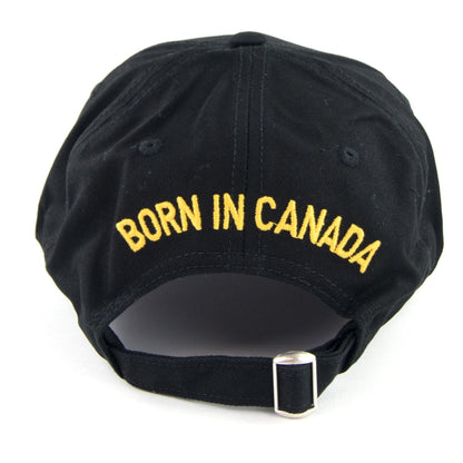 Dsquared2 Patch Caten Twins Square Embroidered Baseball Cap Black