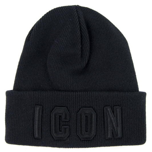 Dsquared2 Icon Beanie Hat Black/black