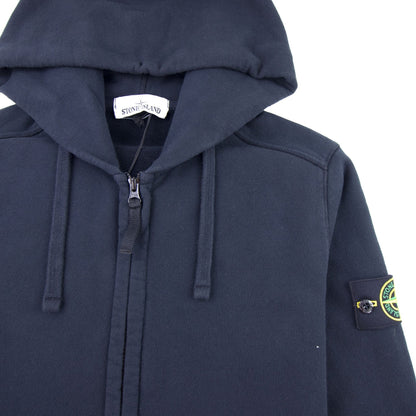 Stone Island 60220 Zip Up Hoodie Navy V0020