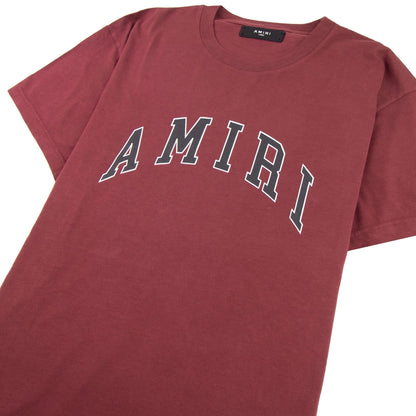 Amiri College Tee Burgundy