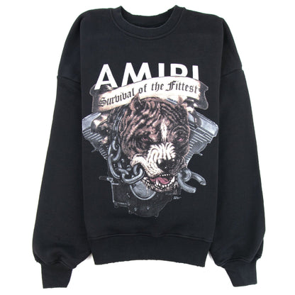 Amiri Pitbull Crew Neck Sweatshirt Black