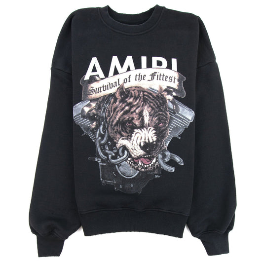 Amiri Pitbull Crew Neck Sweatshirt Black