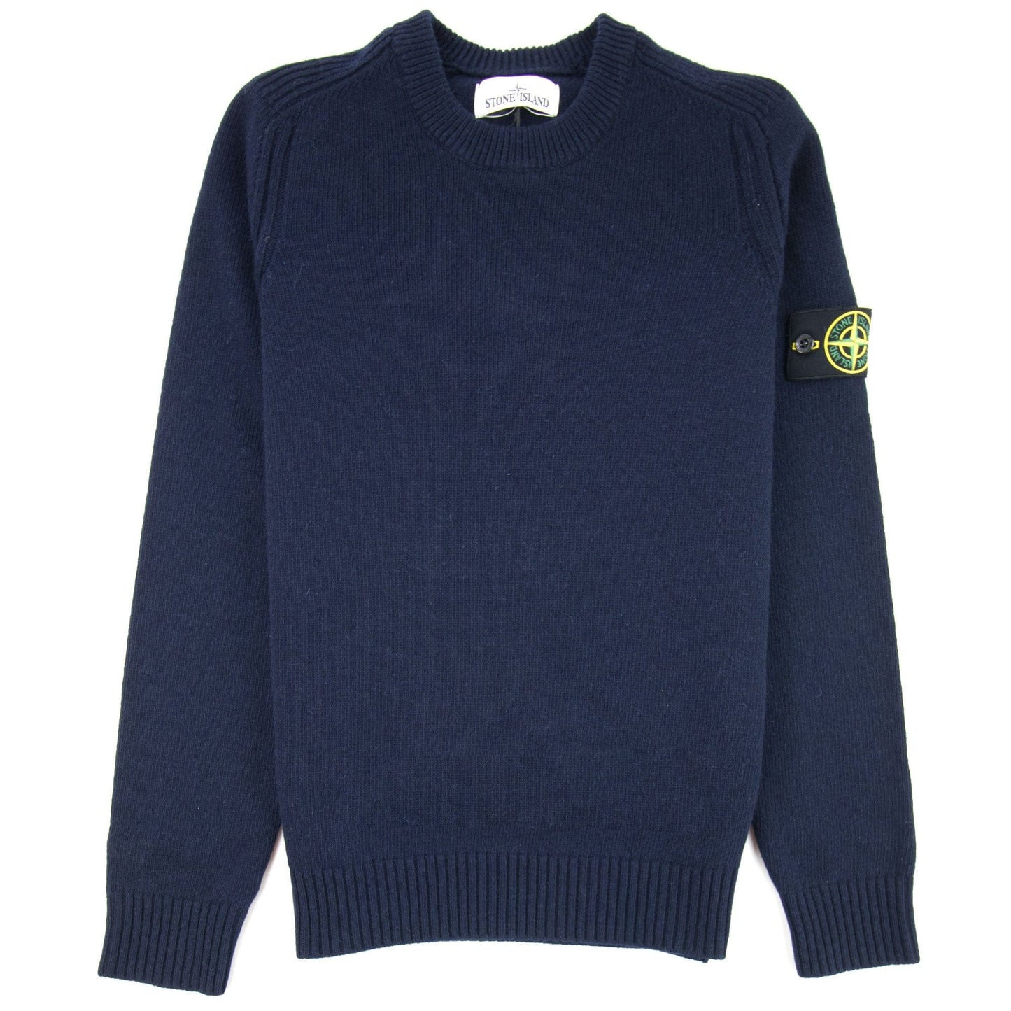 Stone Island 552A3 Knitted Wool Sweater Navy V0020