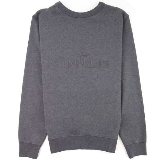Stone Island Double Front Crewneck Sweatshirt Dark Grey V1067