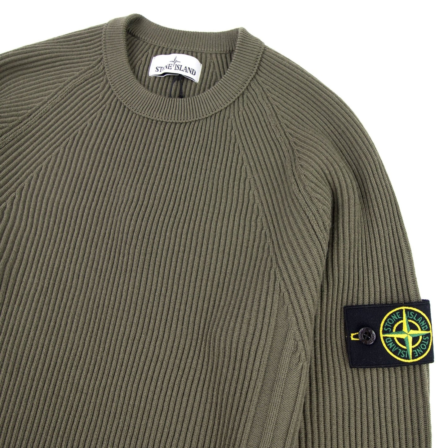 Stone Island Ribbon Sweatshirt Khaki V0058